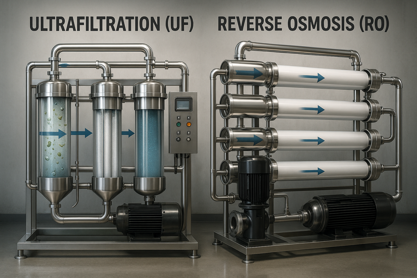 Difference Between Ultrafiltration (UF) and Reverse Osmosis (RO)